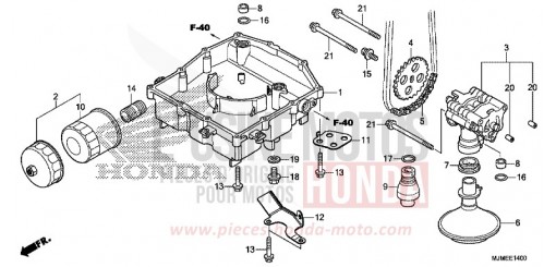 OIL PAN/OIL PUMP VFR800XH de 2017